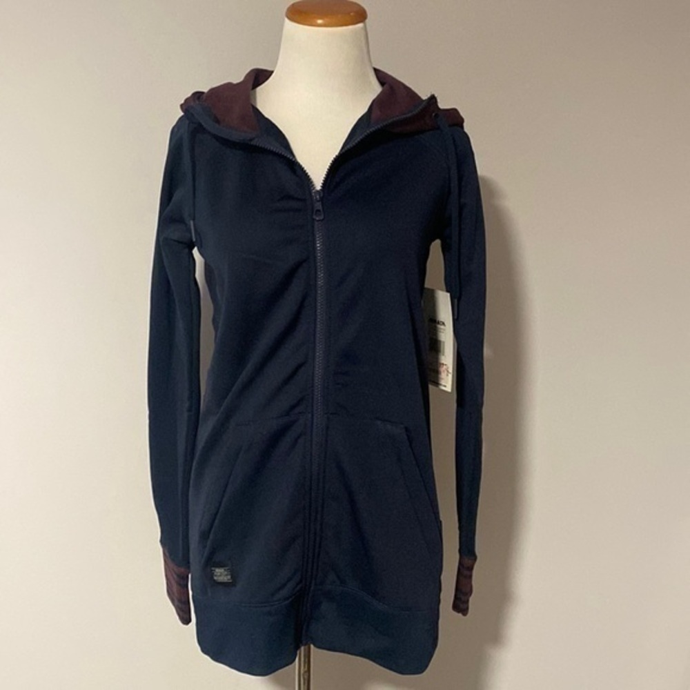 Armada Women's Navy Zip-Up Hooded Sweatshirt